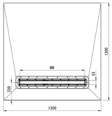 IMPEY AQUA-DEC LINEAR 4 WETROOM FLOOR FORMER 1200mm x 1200mm for TILED FLOORS, AD4L1212 IMPEY AQUA-DEC LINEAR 4 WETROOM FLOOR FORMER 1200mm x 1200mm for TILED FLOORS, AD4L1212